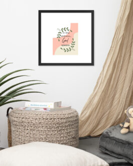 In The Stillness God Speaks Framed Photo Paper Poster